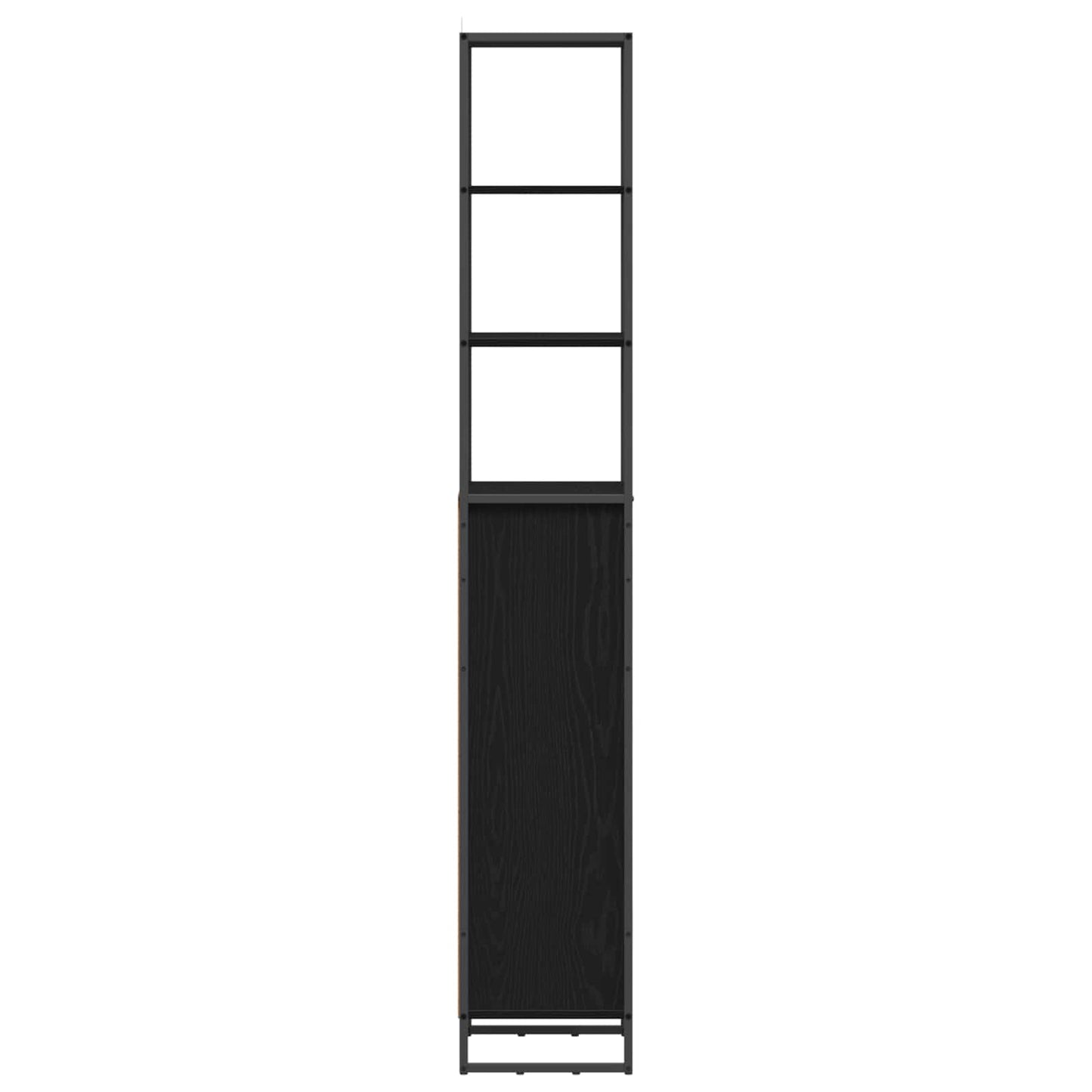 Mobile da Bagno Rovere Nero 40 x 30 x 180 cm Legno multistrato | homemem39
