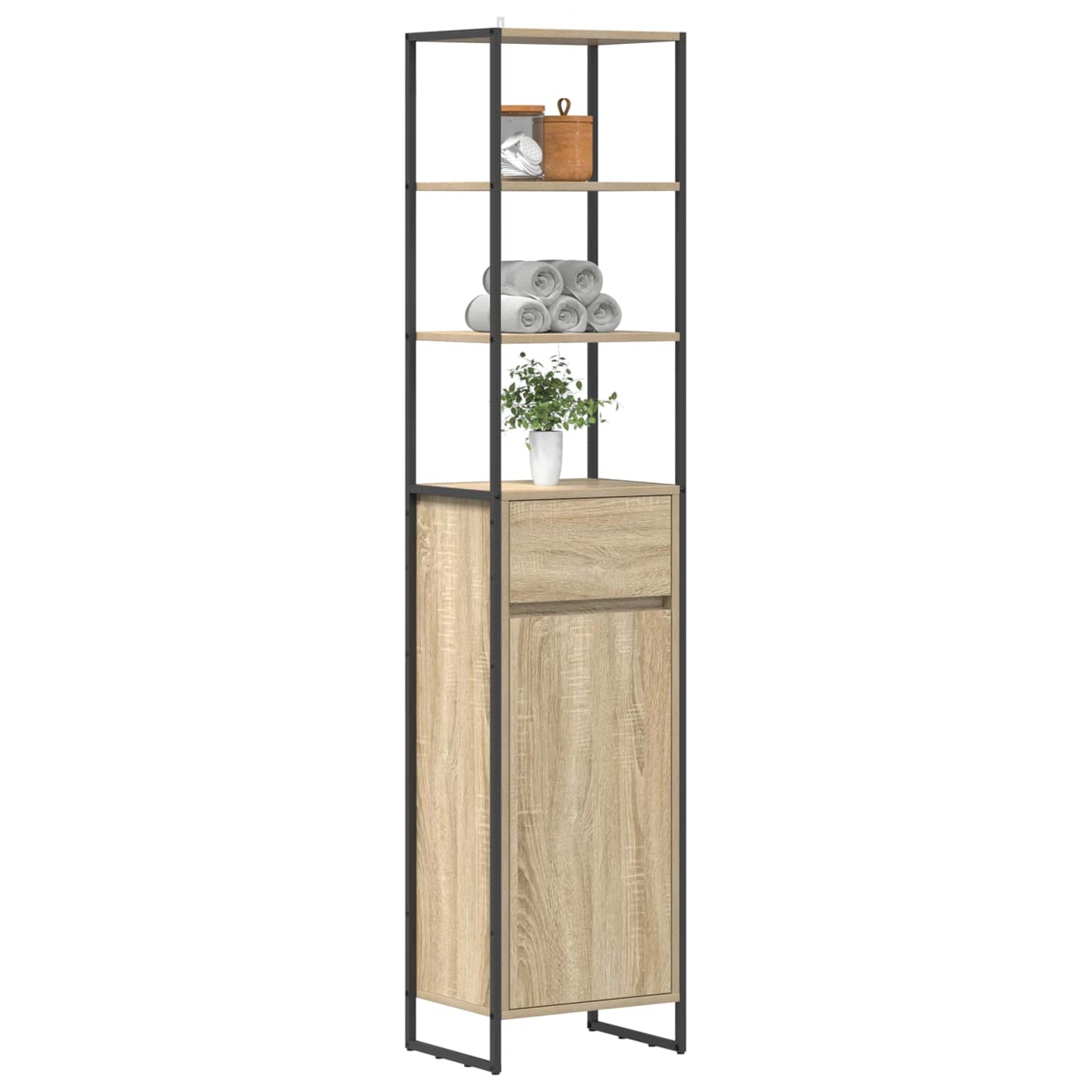 Mobile da Bagno Sonoma 40 x 30 x 180 cm Legno multistrato