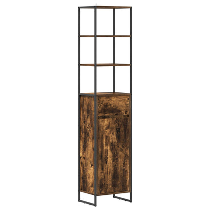 Mobile da Bagno con cassetto Quercia Fumosa 40 x 30 x 180 cm