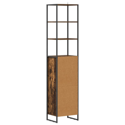 Mobile da Bagno con cassetto Quercia Fumosa 40 x 30 x 180 cm | homemem39