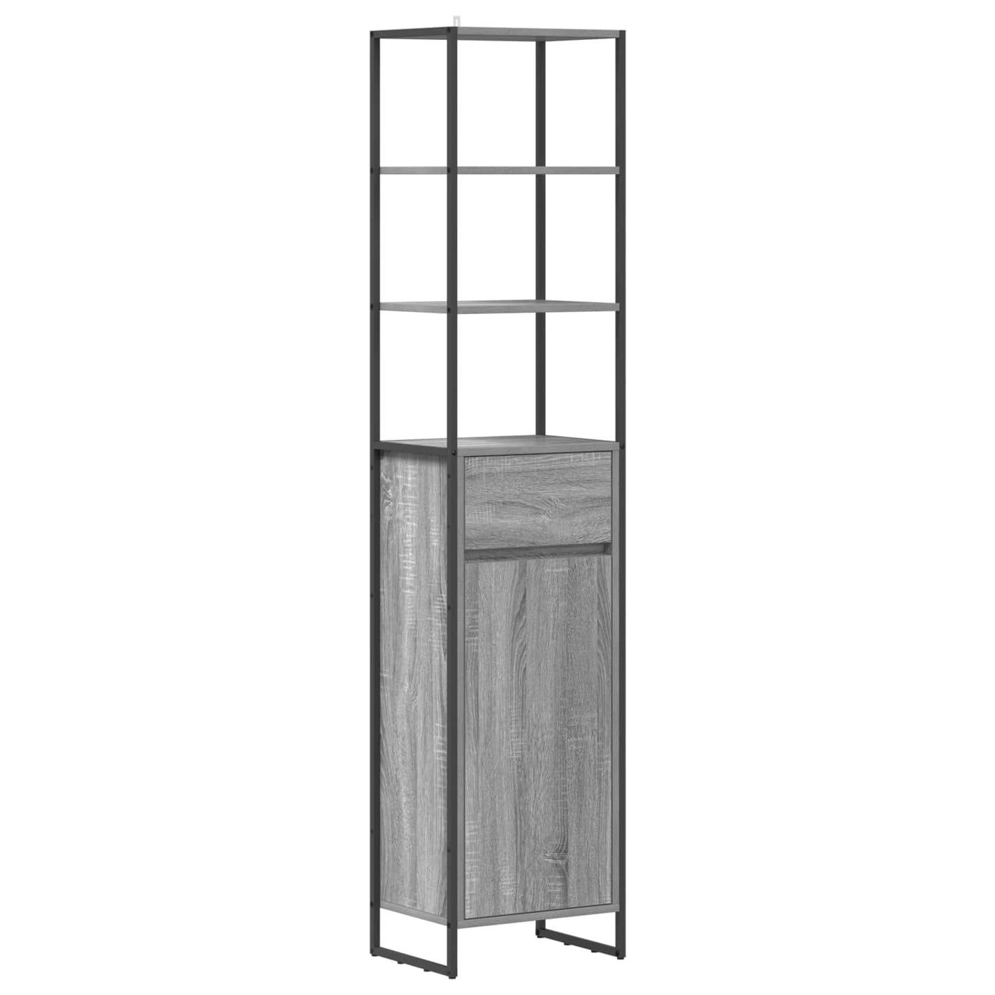 Mobile da Bagno con cassetto Grigio Sonoma 40 x 30 x 180 cm | homemem39