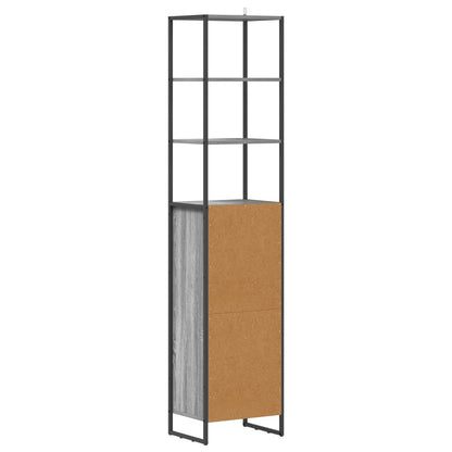 Mobile da Bagno con cassetto Grigio Sonoma 40 x 30 x 180 cm | homemem39