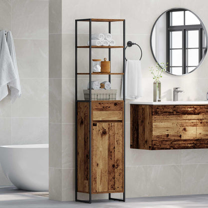 Mobile da Bagno con cassetto Legno vecchio 40 x 30 x 180 cm | homemem39