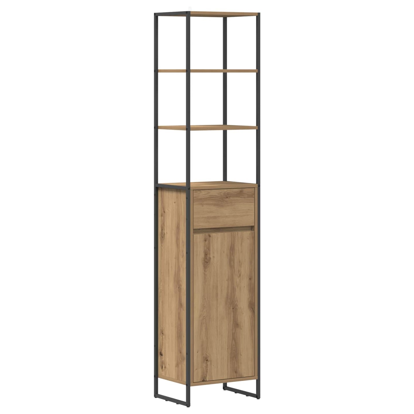 Mobile da Bagno con porta Rovere Artigianale 40 x 30 x 180 cm | homemem39