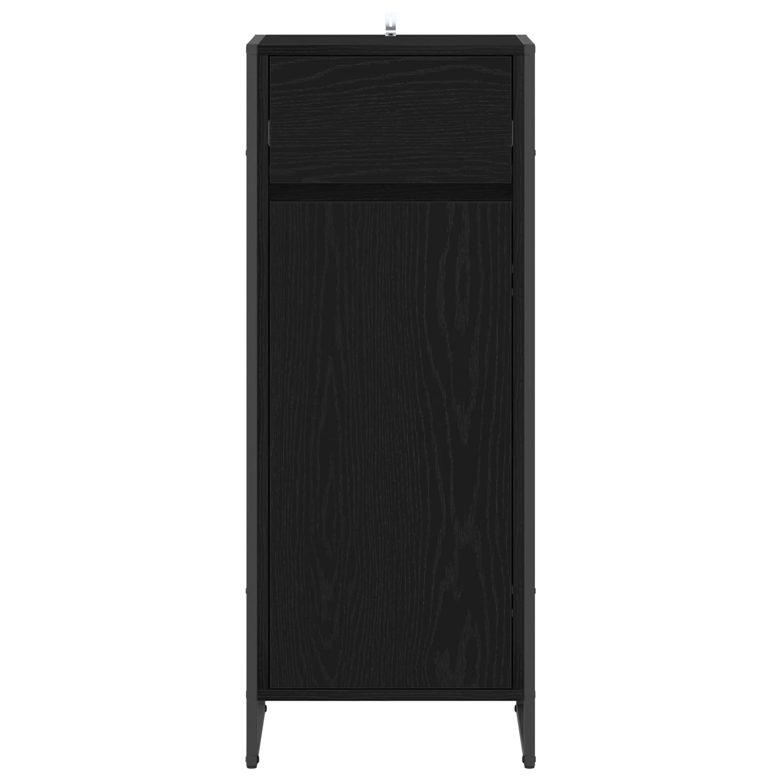 Mobile da Bagno Rovere Nero 40 x 30 x 100 cm Legno multistrato | homemem39