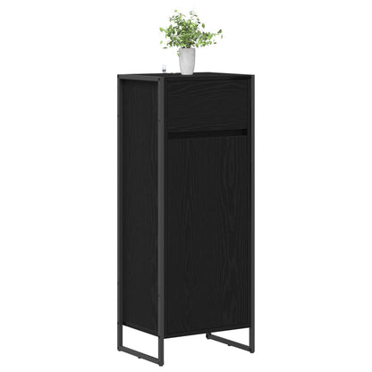 Mobile da Bagno Rovere Nero 40 x 30 x 100 cm Legno multistrato | homemem39