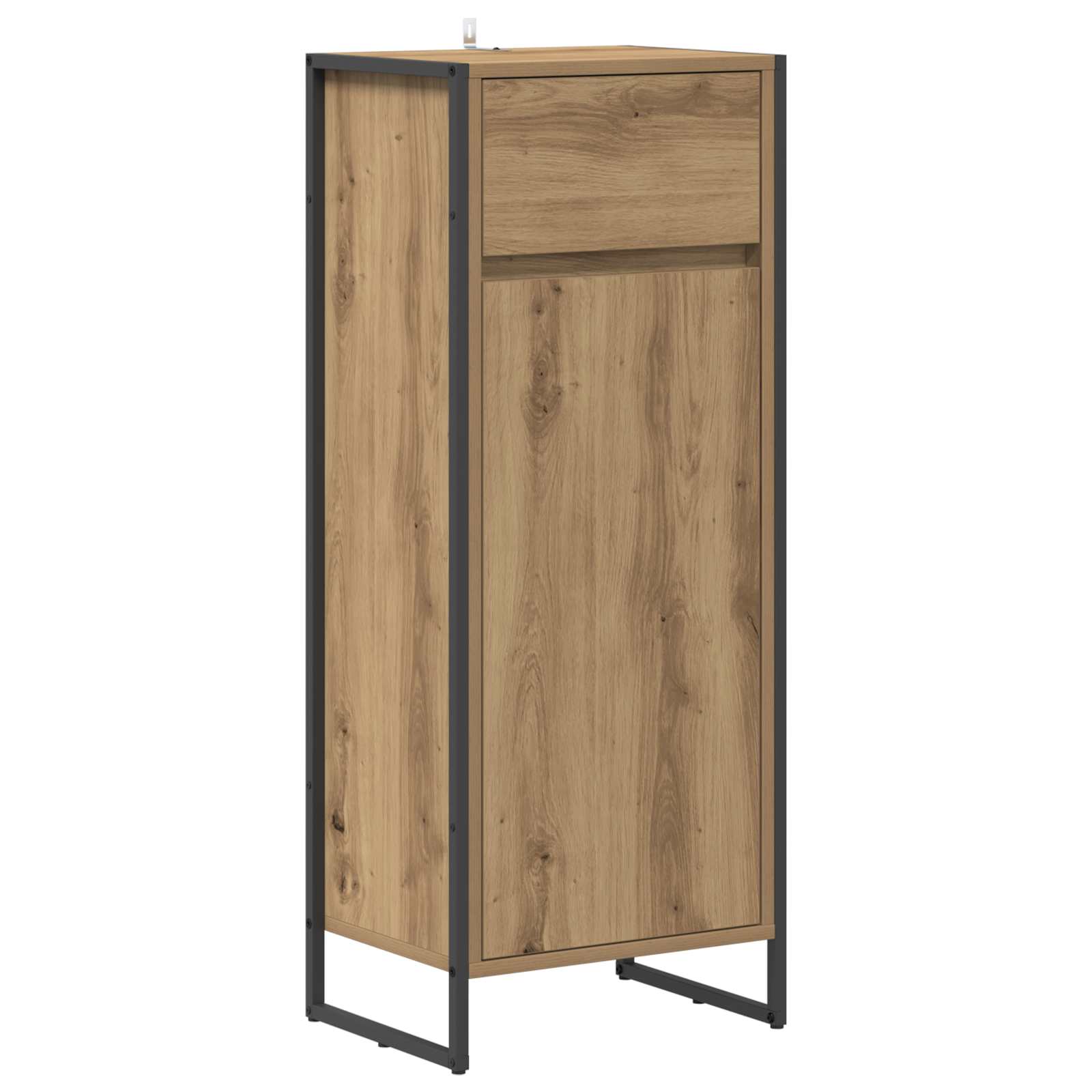 Mobile da Bagno con porta Rovere Artigianale 40 x 30 x 100 cm | homemem39