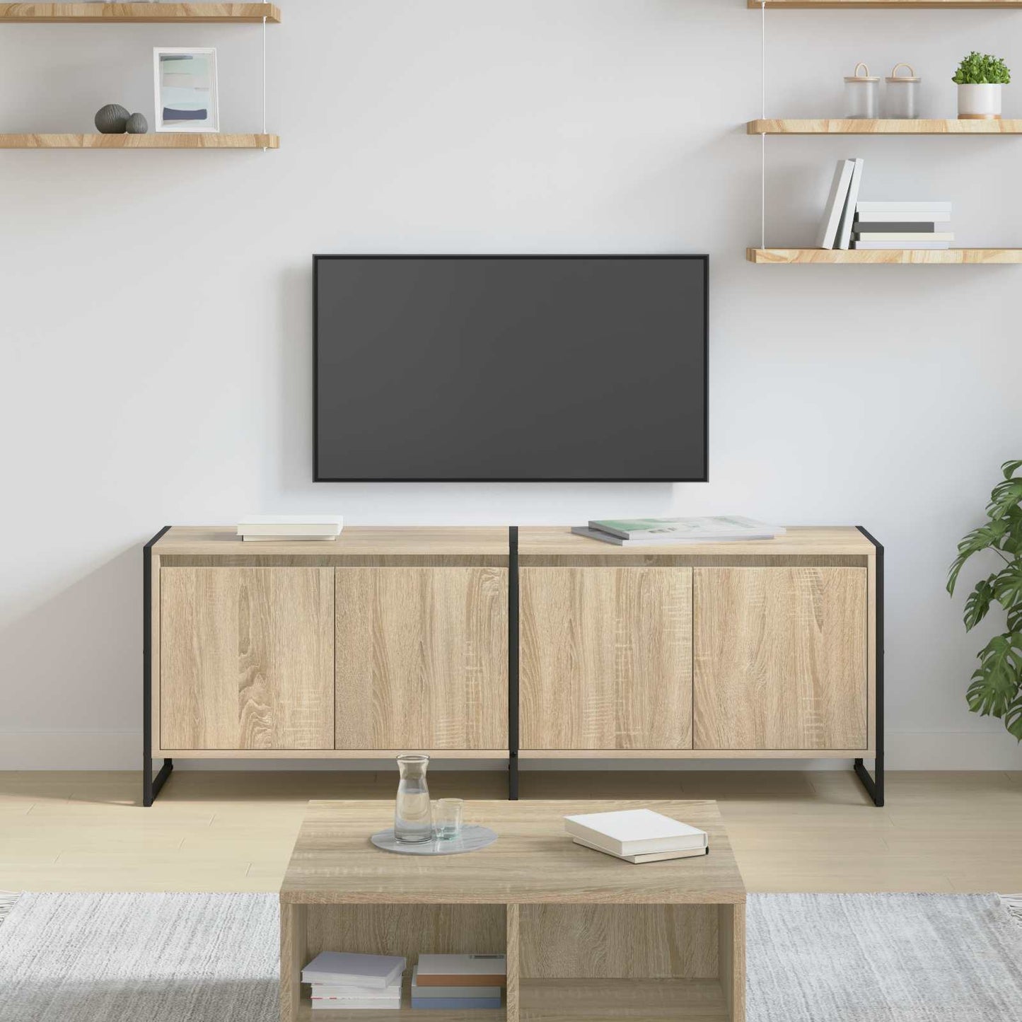 Mobile TV Sonoma 140 x 36 x 49.5 cm Legno multistrato