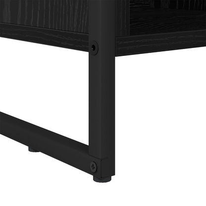 Armadio per Libri Rovere Nero 99.5 x 30 x 108.5 cm