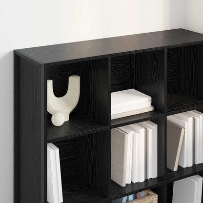 Armadio per Libri Rovere Nero 99.5 x 30 x 108.5 cm