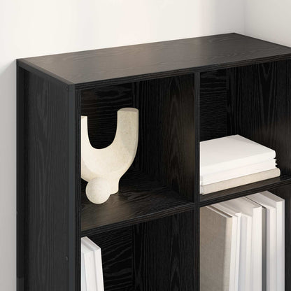 Armadio per Libri Rovere Nero 99.5 x 30 x 108.5 cm