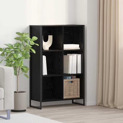 Armadio per Libri Rovere Nero 99.5 x 30 x 108.5 cm