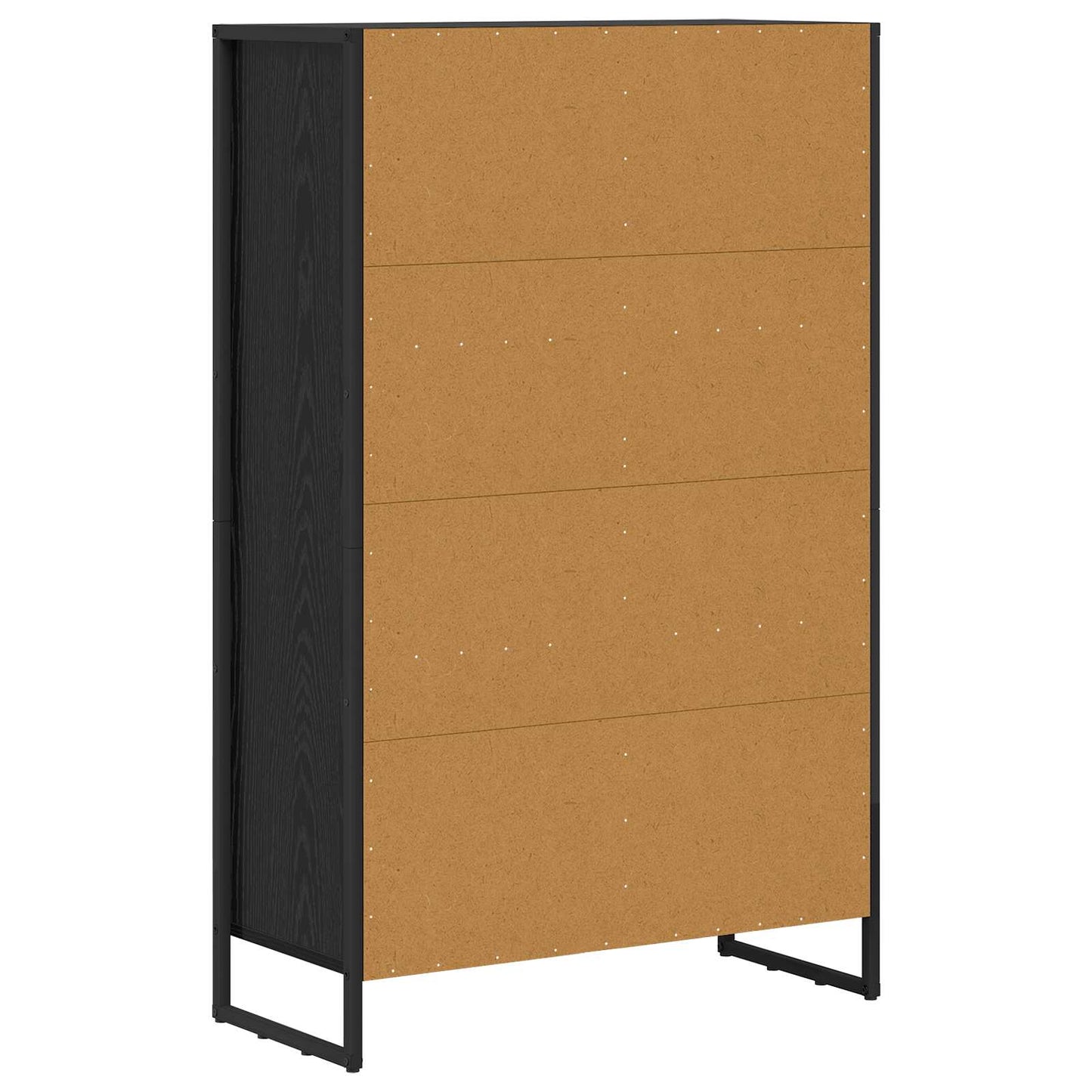 Armadio per Libri Rovere Nero 99.5 x 30 x 108.5 cm
