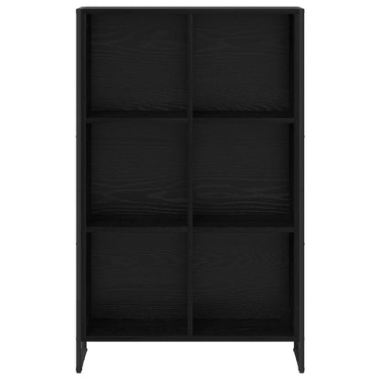 Armadio per Libri Rovere Nero 99.5 x 30 x 108.5 cm