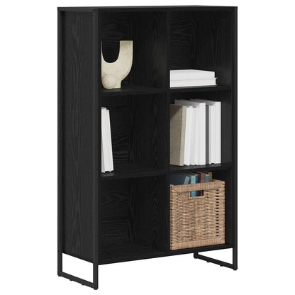 Armadio per Libri Rovere Nero 99.5 x 30 x 108.5 cm