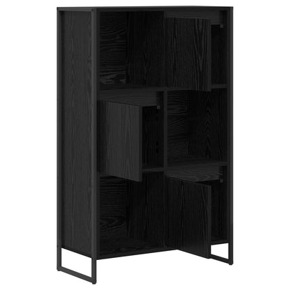 Armadio per Libri Rovere Nero 68 x 30 x 108.5 cm