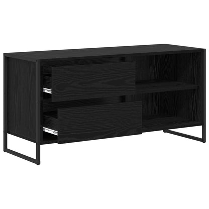 Mobile TV Rovere Nero 100 x 36 x 49,5 cm Legno multistrato
