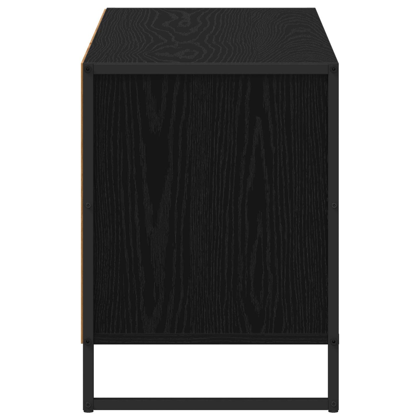 Mobile TV Rovere Nero 100 x 36 x 49,5 cm Legno multistrato