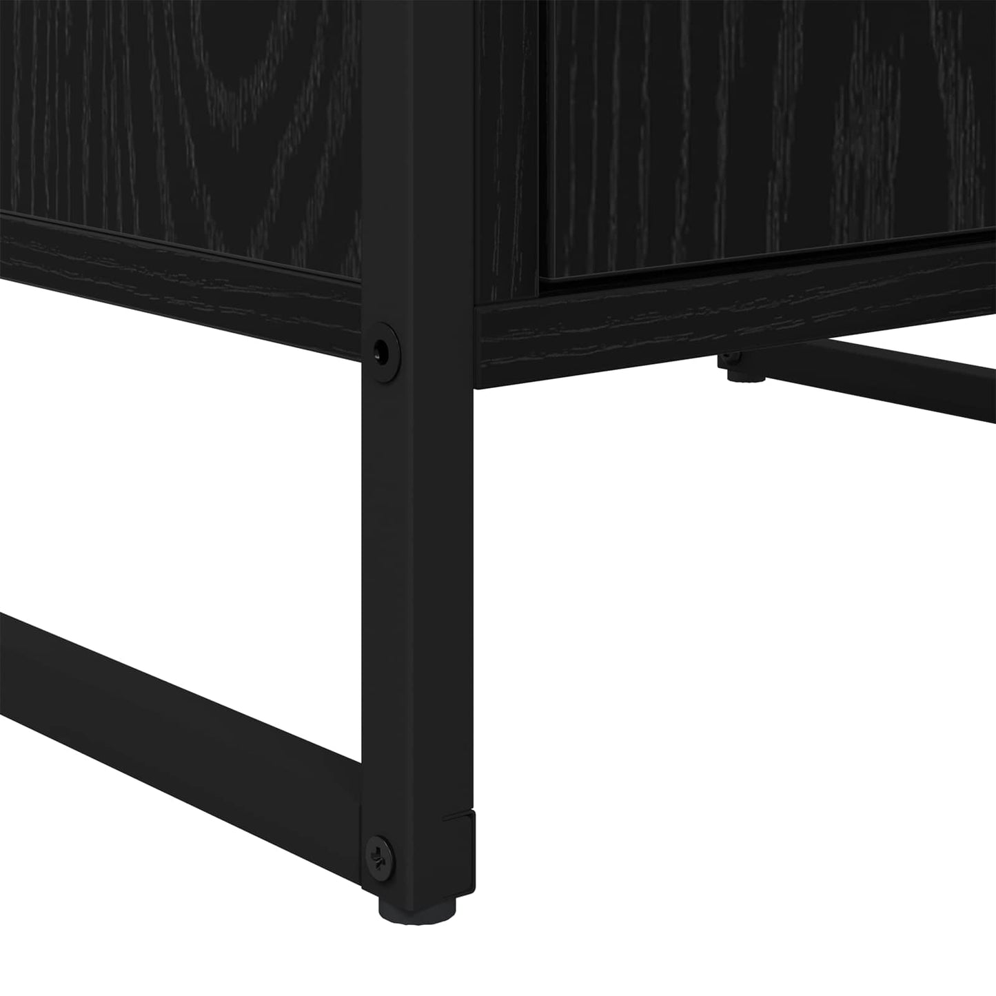 Credenza Rovere Nero 81 x 36 x 150.5 cm Legno multistrato
