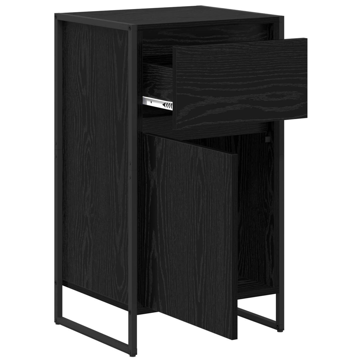Credenza Rovere Nero 81 x 36 x 150.5 cm Legno multistrato