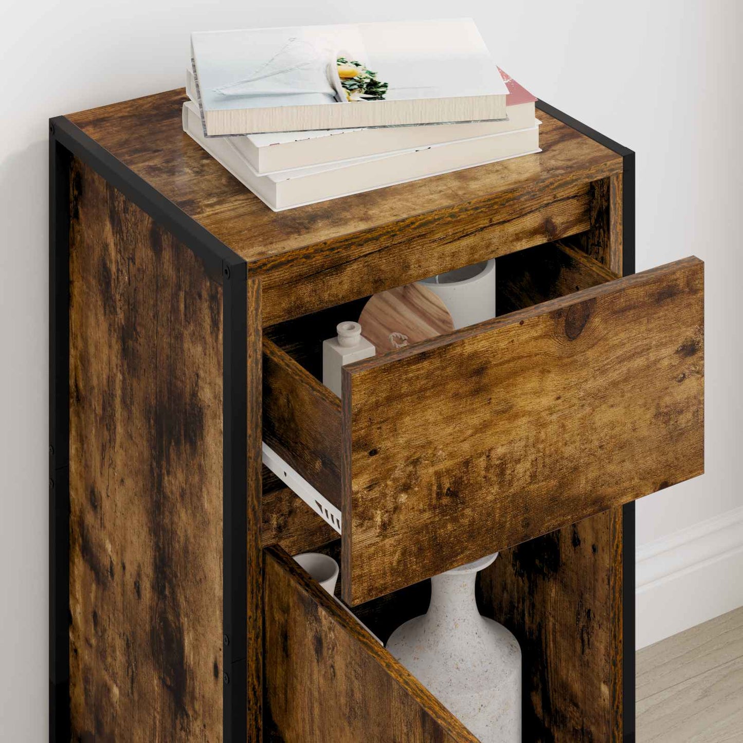 Credenza Quercia Fumosa 81 x 36 x 150.5 cm Legno multistrato