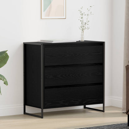 Credenza Rovere Nero 79 x 36 x 75.5 cm Legno multistrato