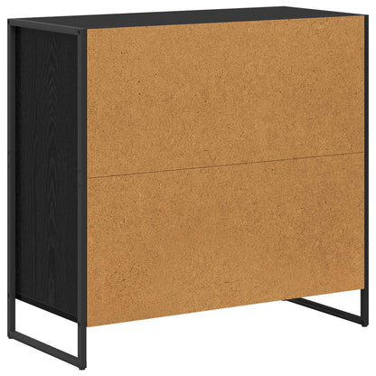 Credenza Rovere Nero 79 x 36 x 75.5 cm Legno multistrato