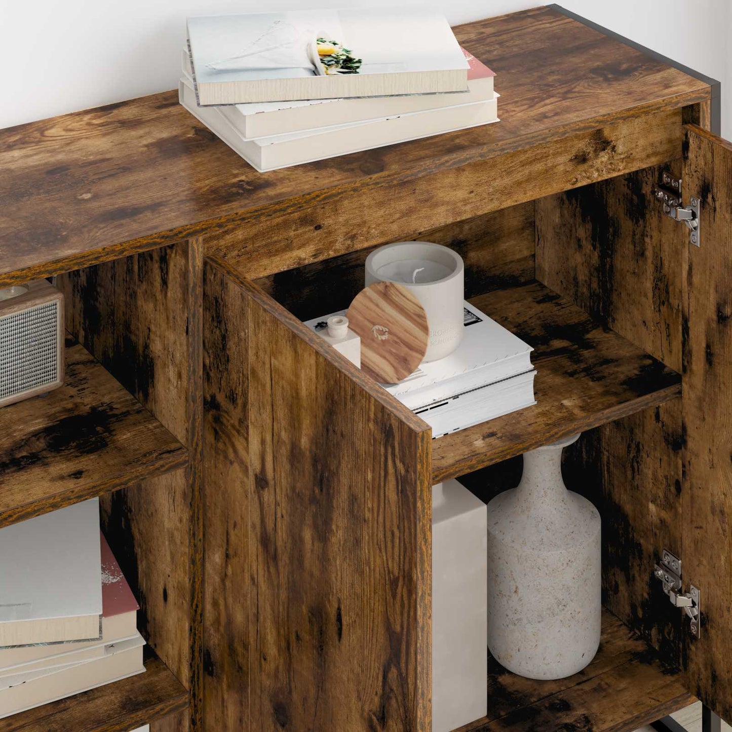 Mobile laterale Quercia Fumosa 96.5 x 30 x 75 cm