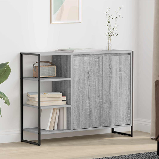Mobile laterale Grigio Sonoma 96.5 x 30 x 75 cm