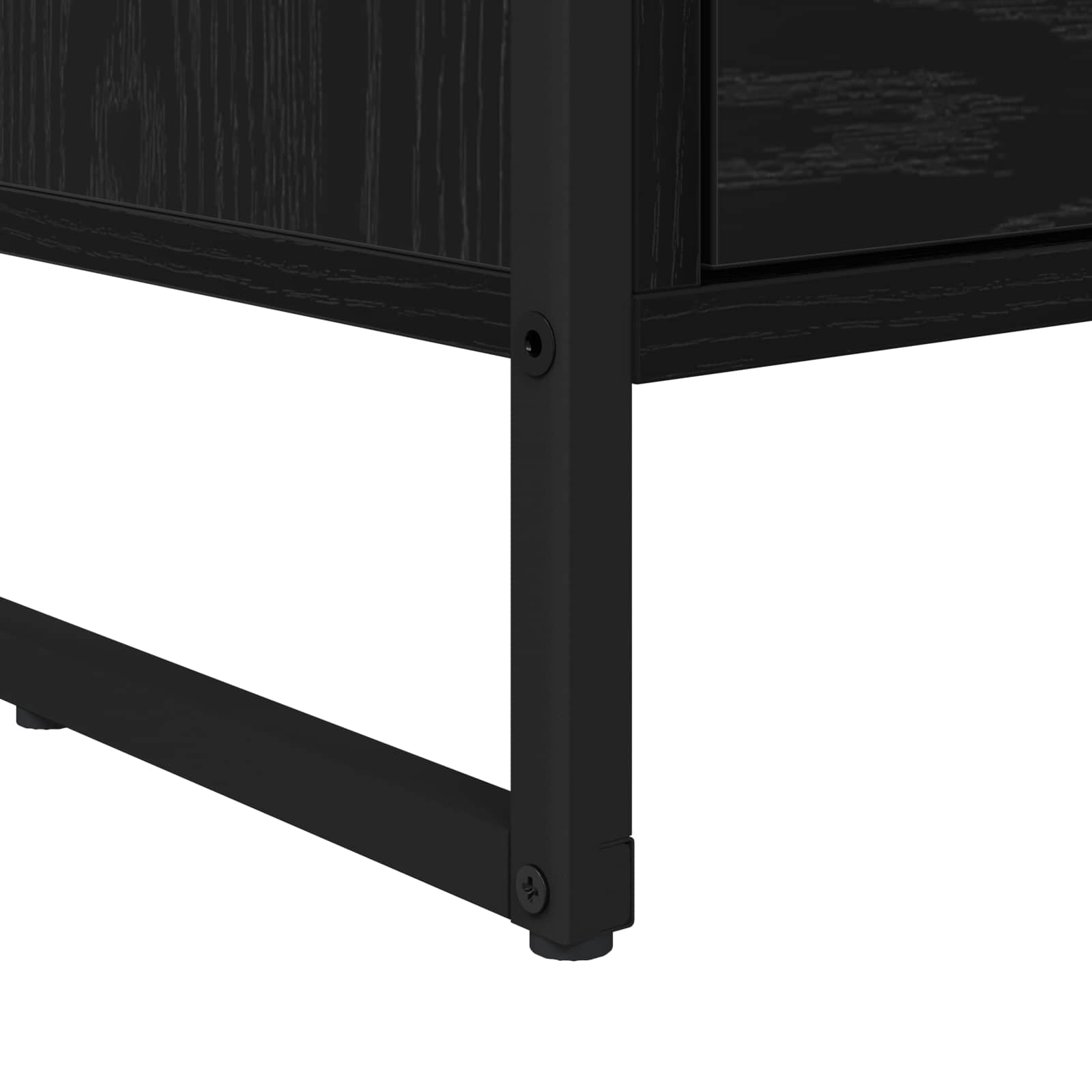 Mobile TV Rovere Nero 100 x 36 x 49.5 cm Legno multistrato | homemem39