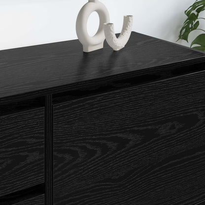 Mobile TV Rovere Nero 100 x 36 x 49.5 cm Legno multistrato