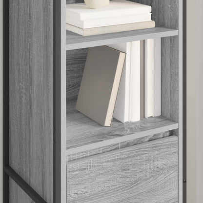 Armadio per Libri con cassetto Grigio Sonoma 43 x 36 x 150.5 cm