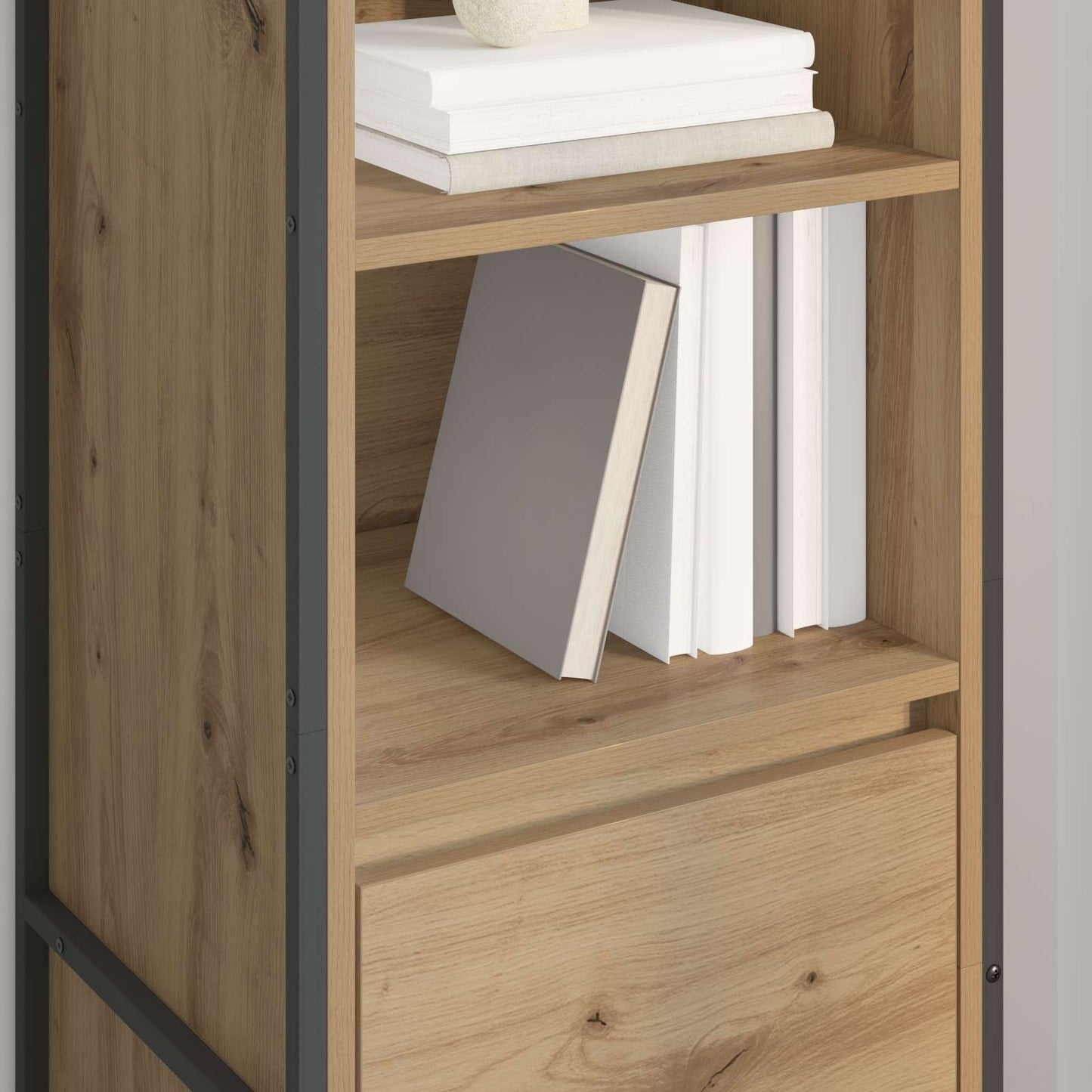 Armadio per Libri Rovere Artigianale 43 x 36 x 150.5 cm
