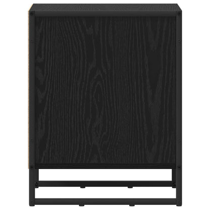 Comodino 2 pcs Rovere Nero 39.5 x 30 x 50 cm Legno multistrato | homemem39