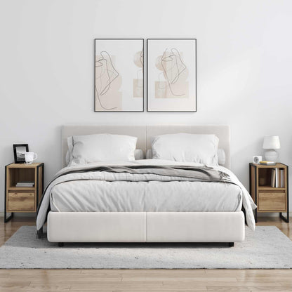 Comodino 2 pz Rovere Artigianale 39,5 x 30 x 50 cm | homemem39