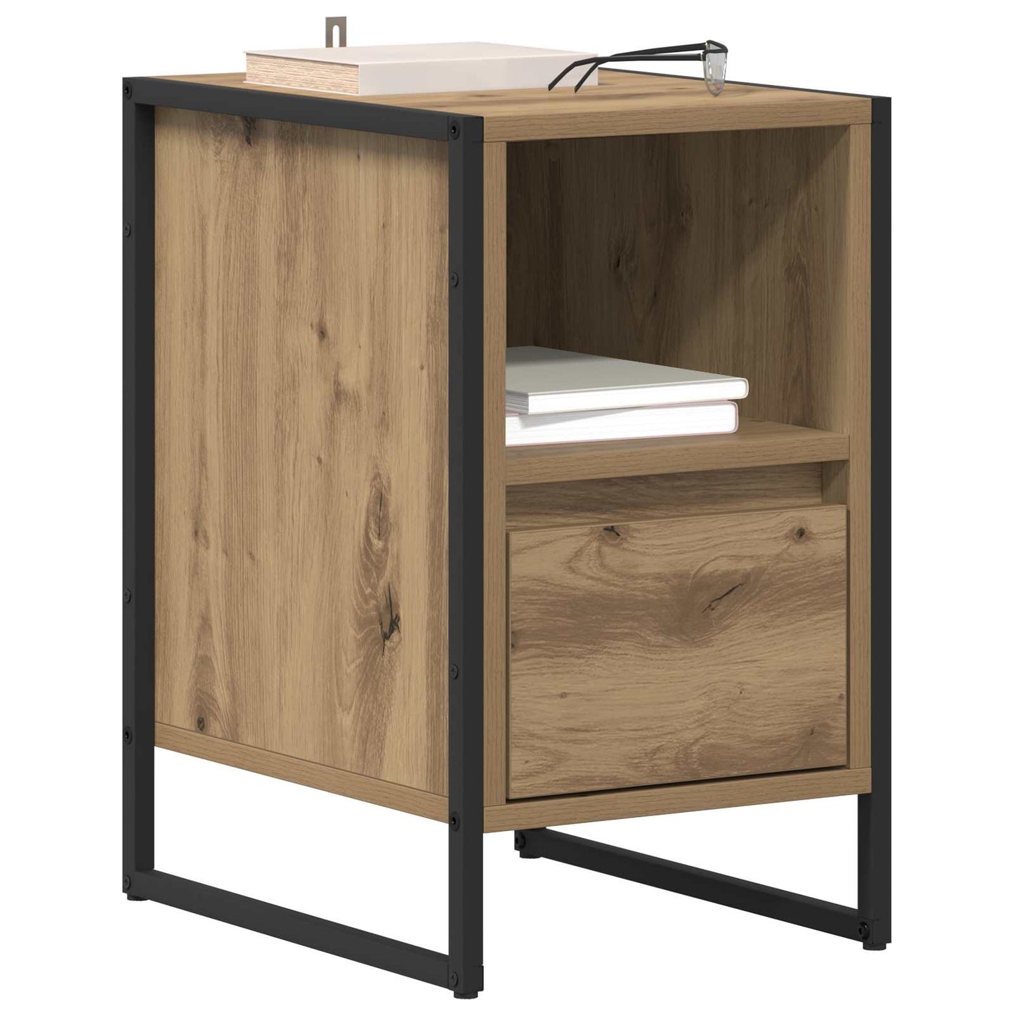 Comodino 2 pz Rovere Artigianale 39,5 x 30 x 50 cm | homemem39