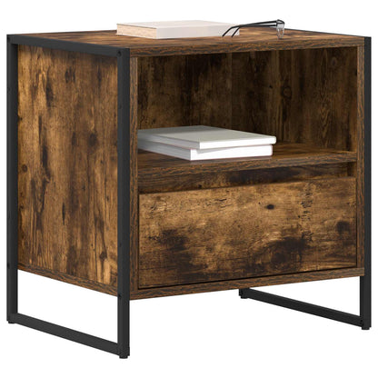 Comodino Quercia Fumosa 50 x 39,5 x 50 cm Legno ingegnerizzato - homemem39