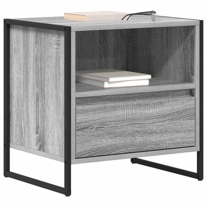 Comodino con cassetto 2 pcs Grigio Sonoma 50 x 39,5 x 50 cm | homemem39