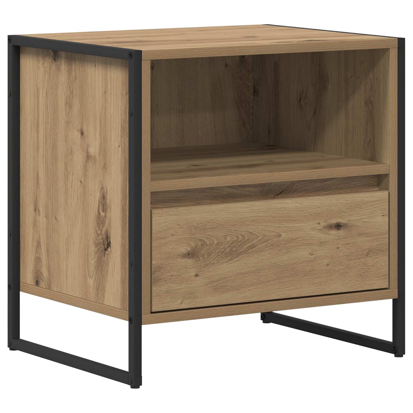 Comodino Rovere Artigianale 50 x 39,5 x 50 cm Legno multistrato