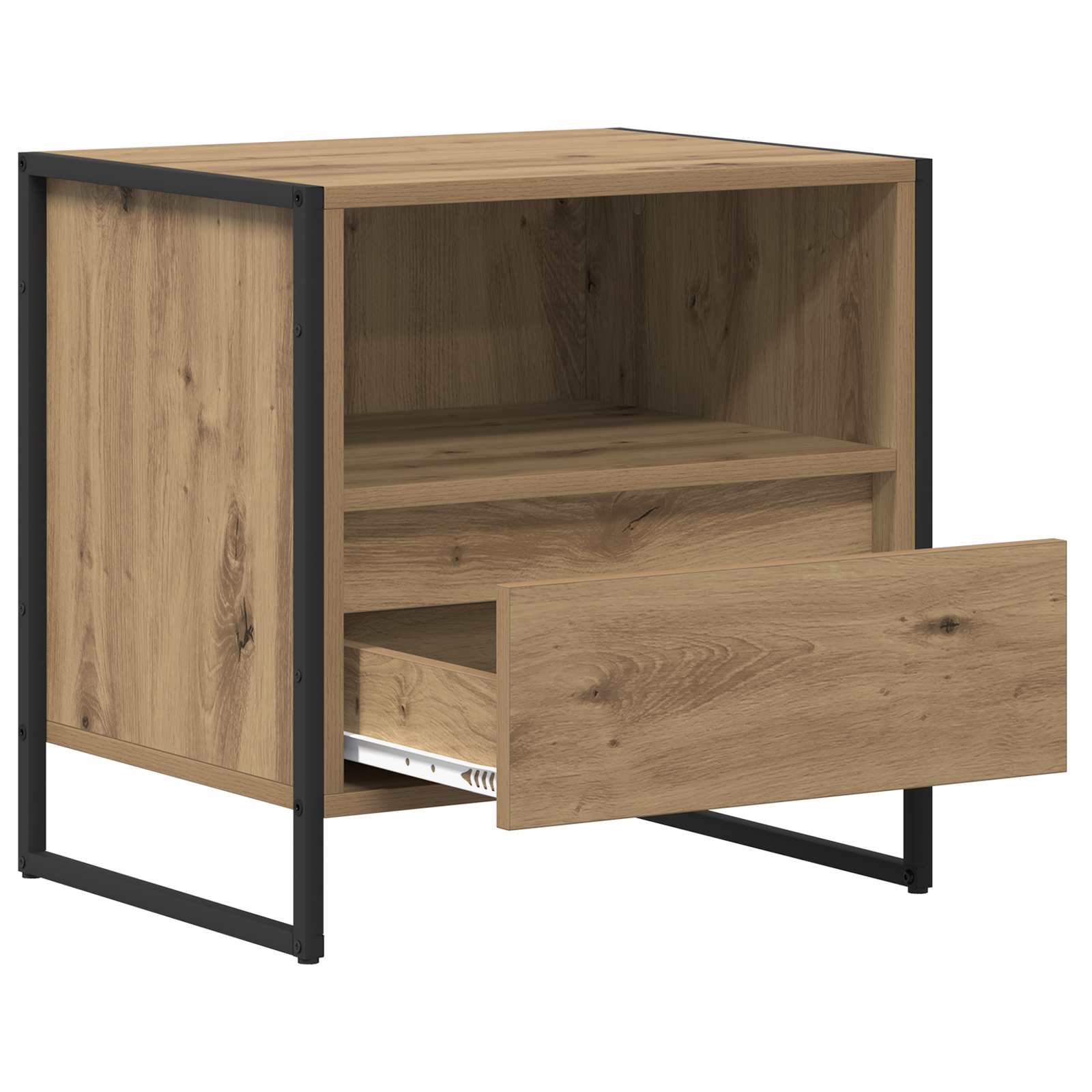 Comodino Rovere Artigianale 50 x 39,5 x 50 cm Legno multistrato | homemem39