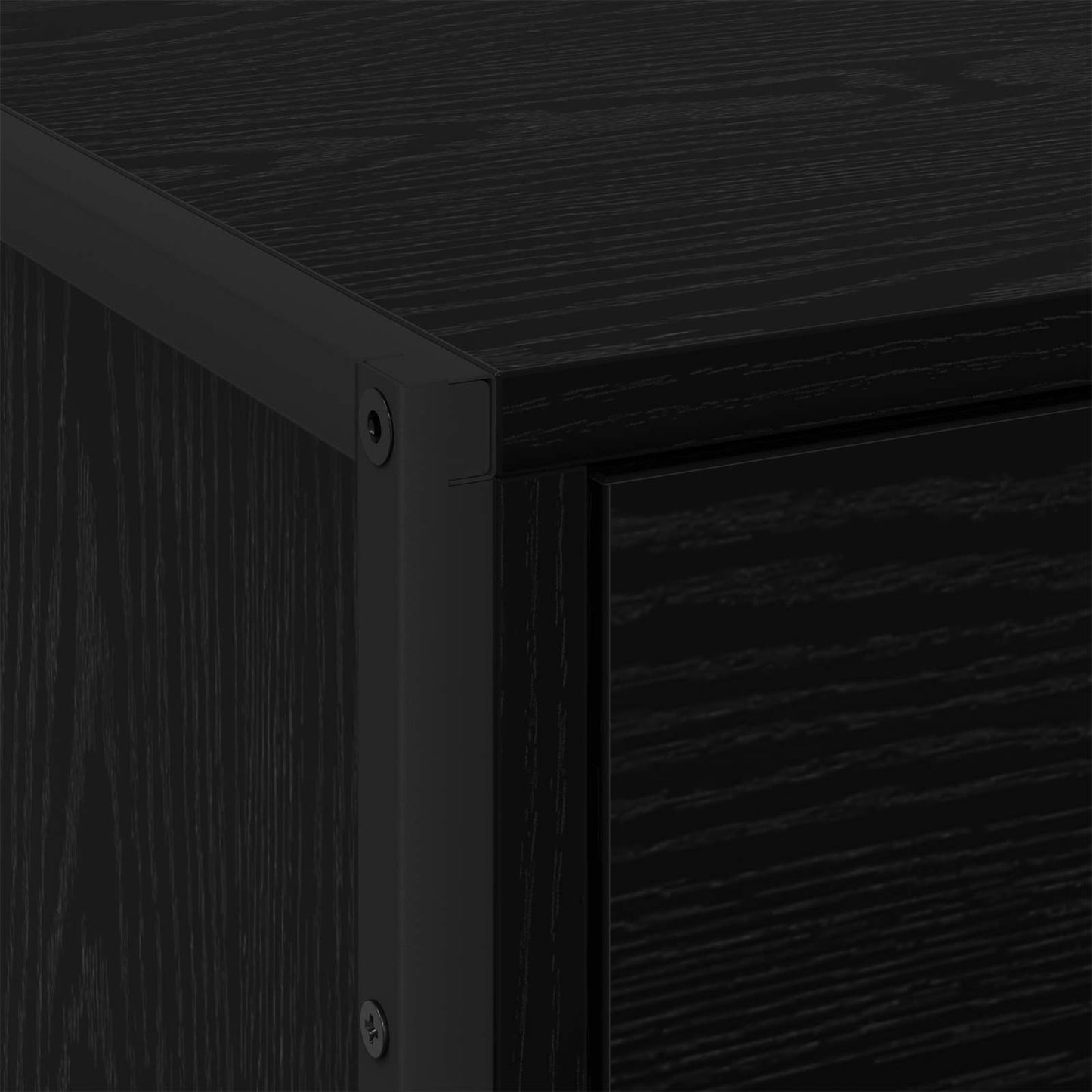 Comodino 2 pcs Rovere Nero 50 x 39.5 x 50 cm Legno multistrato | homemem39