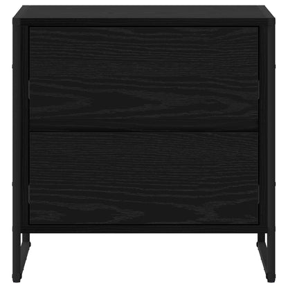 Comodino 2 pcs Rovere Nero 50 x 39.5 x 50 cm Legno multistrato | homemem39