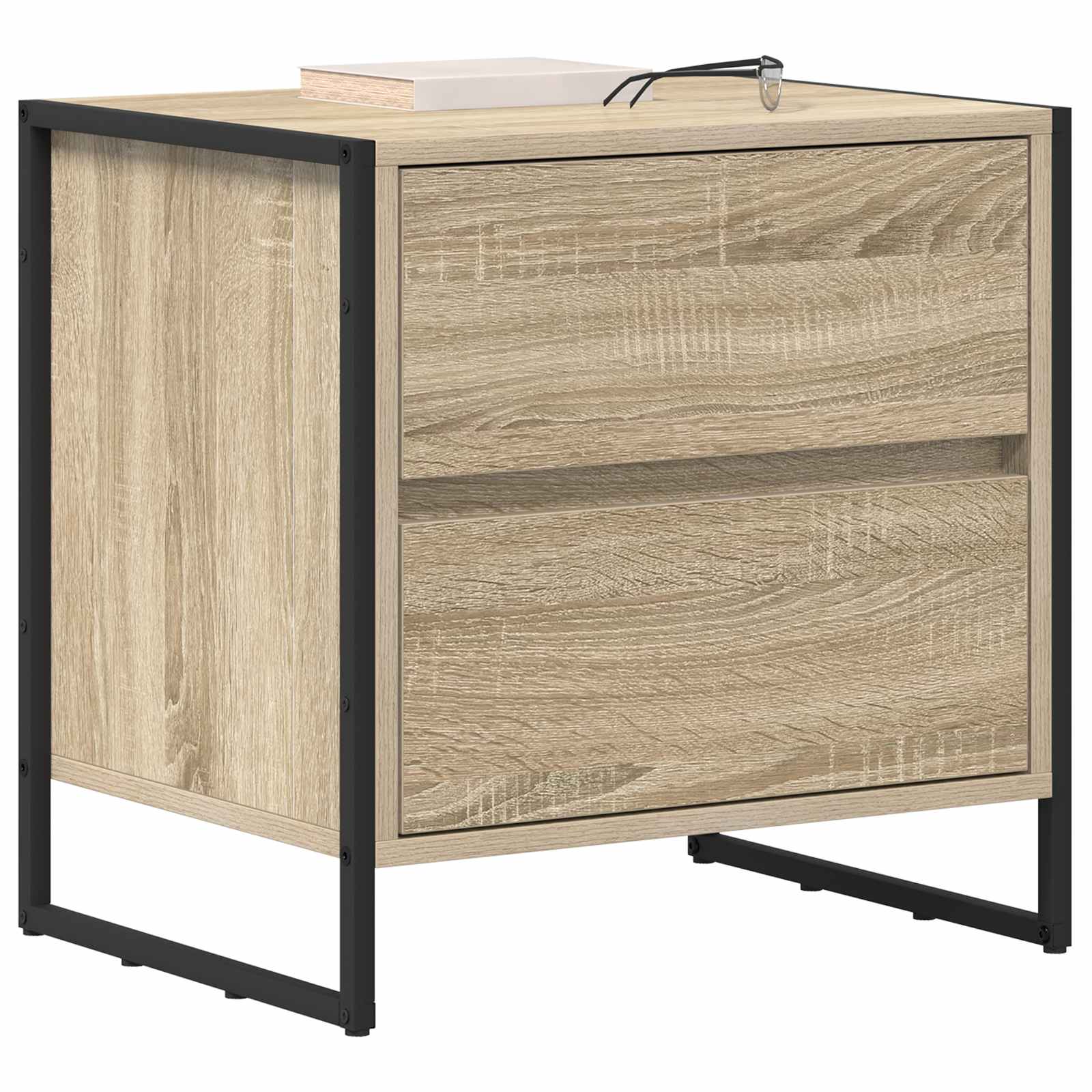 Comodino Sonoma 50 x 39.5 x 50 cm Legno multistrato | homemem39