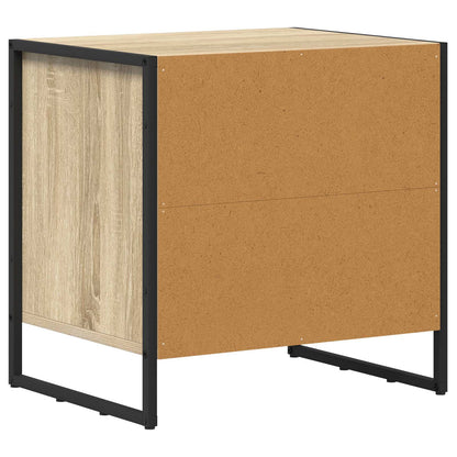 Comodino 2 pcs Sonoma 50 x 39.5 x 50 cm Legno multistrato