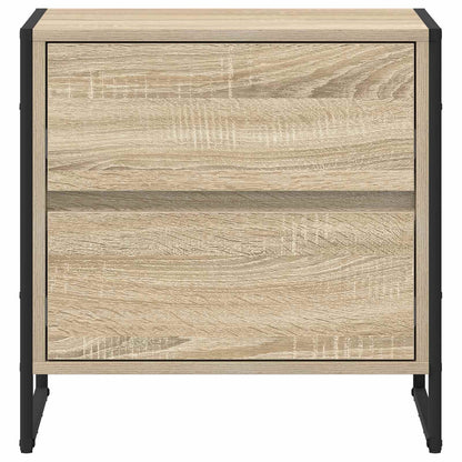 Comodino 2 pcs Sonoma 50 x 39.5 x 50 cm Legno multistrato