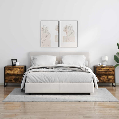 Comodino Quercia Fumosa 50 x 39.5 x 50 cm Legno multistrato | homemem39