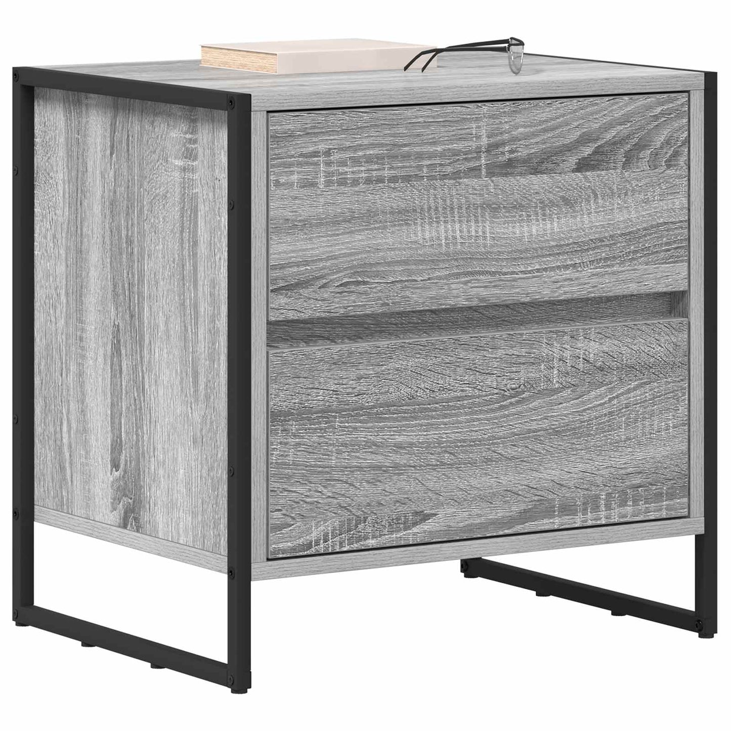 Comodino con cassetto 2 pcs Grigio Sonoma 50 x 39.5 x 50 cm | homemem39