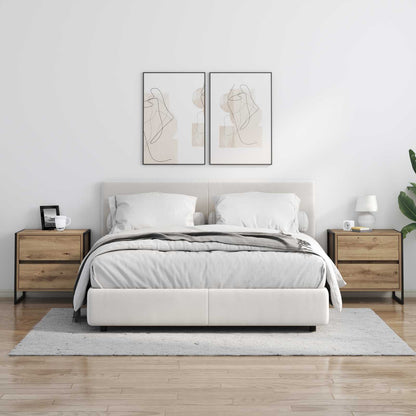 Comodino Rovere Artigianale 50 x 39.5 x 50 cm Legno multistrato | homemem39