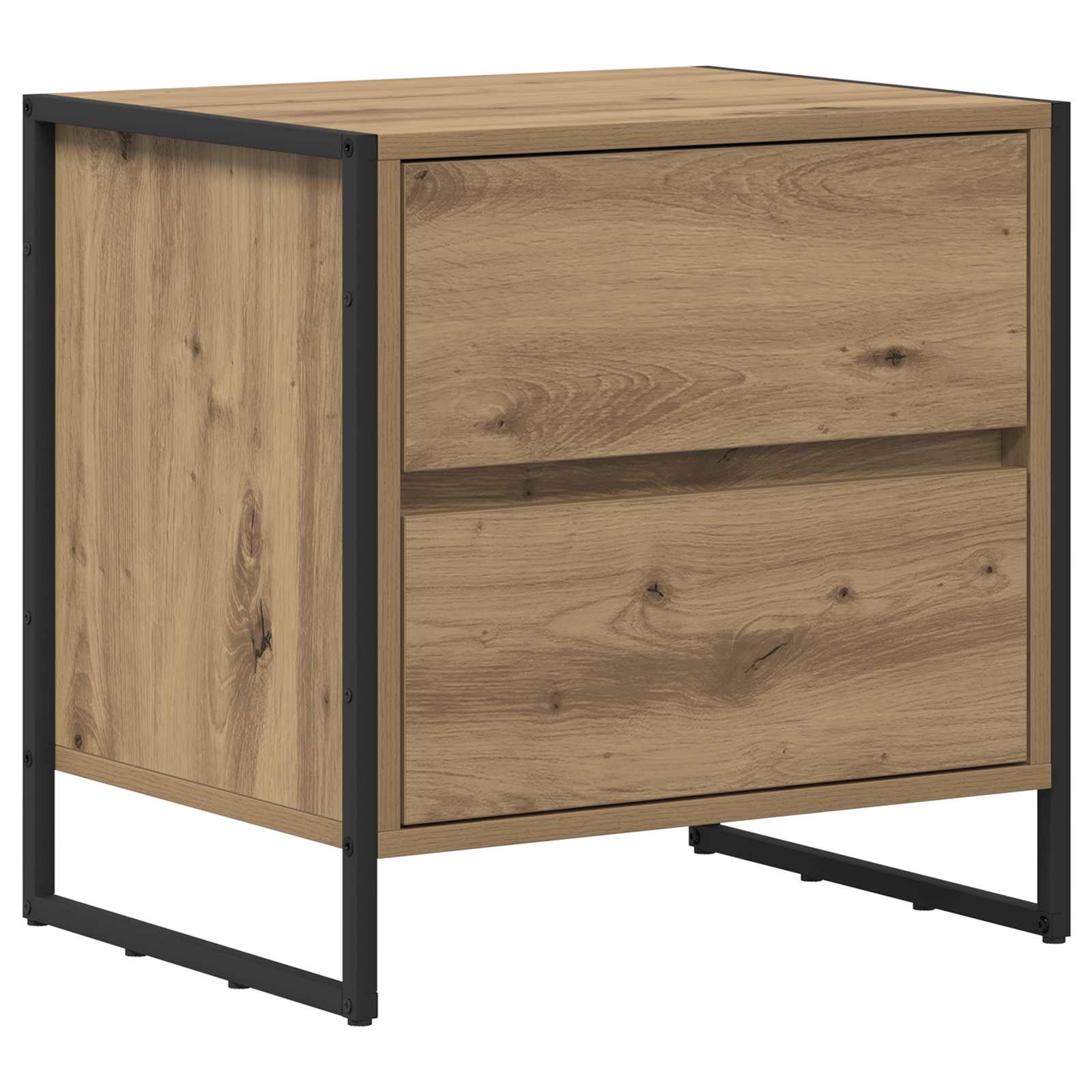 Comodino Rovere Artigianale 50 x 39.5 x 50 cm Legno multistrato | homemem39