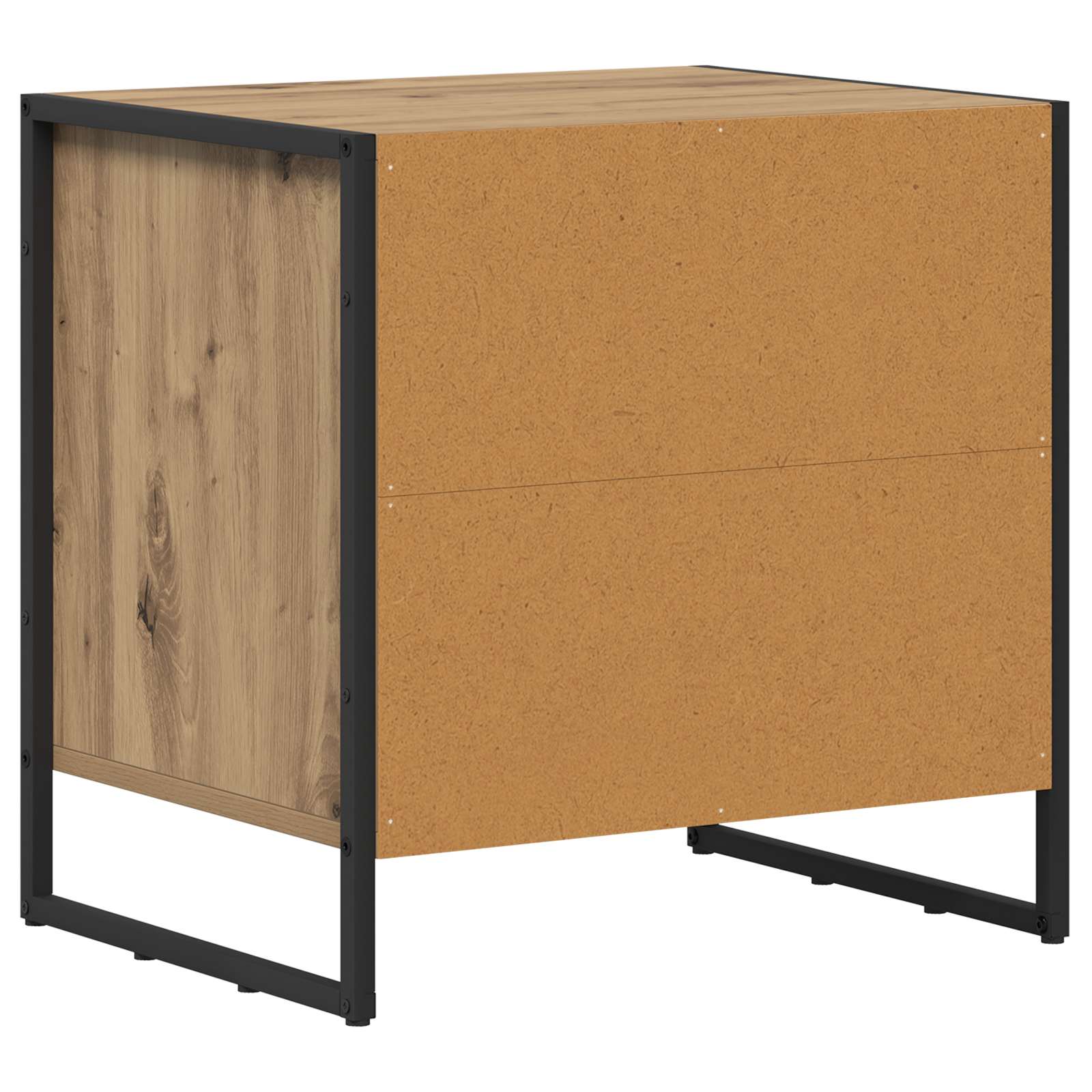 Comodino Rovere Artigianale 50 x 39.5 x 50 cm Legno multistrato | homemem39